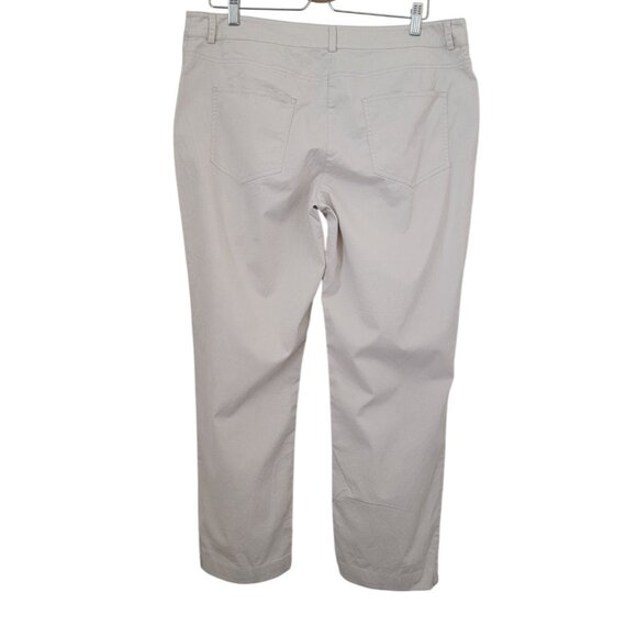 Eileen Fisher Beige Capri Pants Mid-Rise Women's Plus Size Large/18W - Picture 2 of 5
